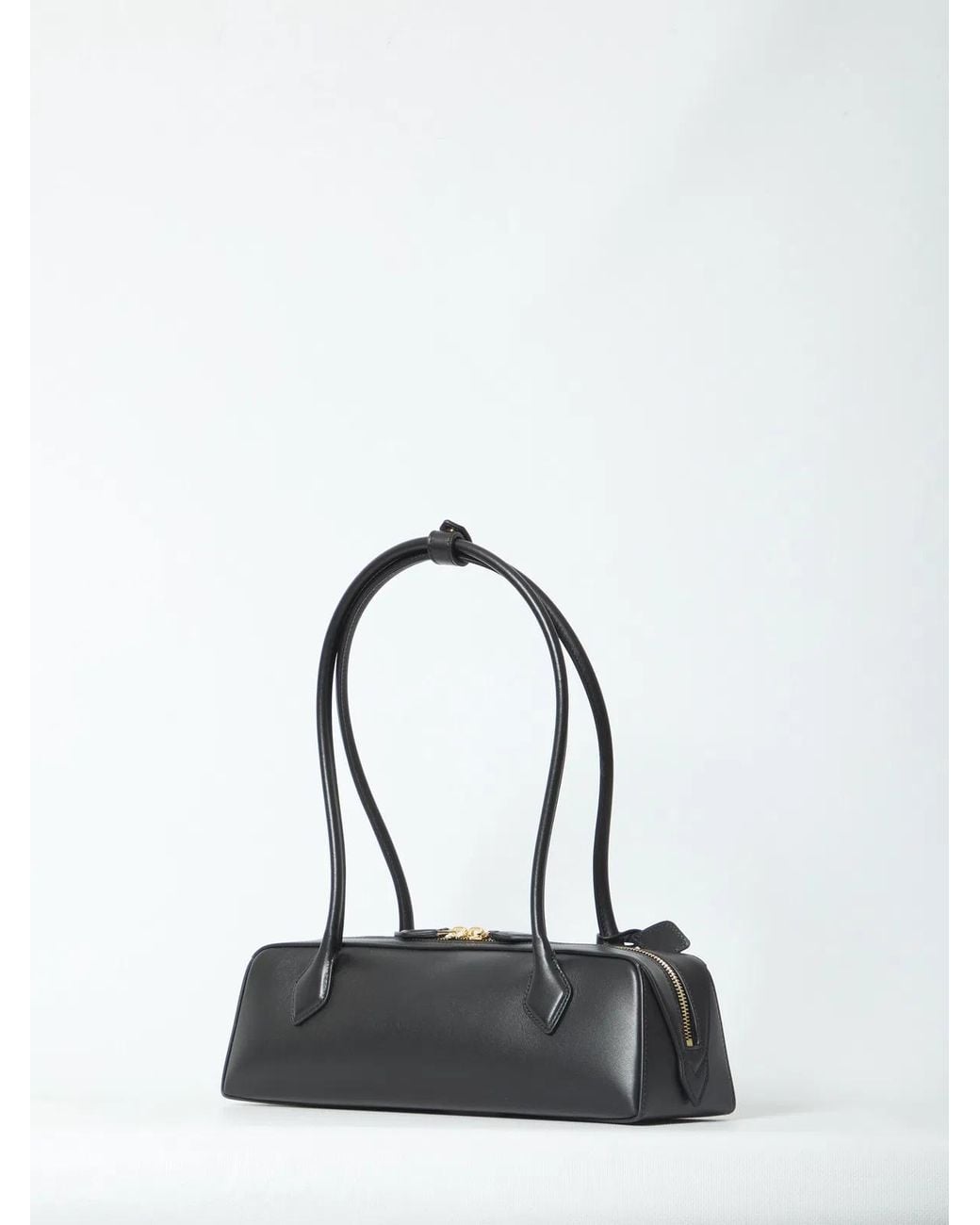 Alaïa Black Alaia Leather Medium Teckel Shoulder Bag