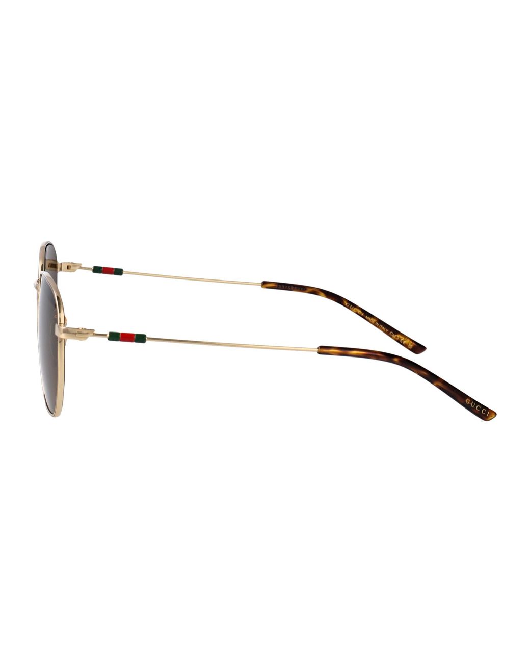 Gucci Brown Metal Sunglasses for men
