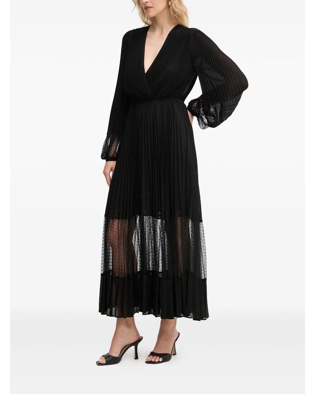 Twinset Black Silk Casual Dress