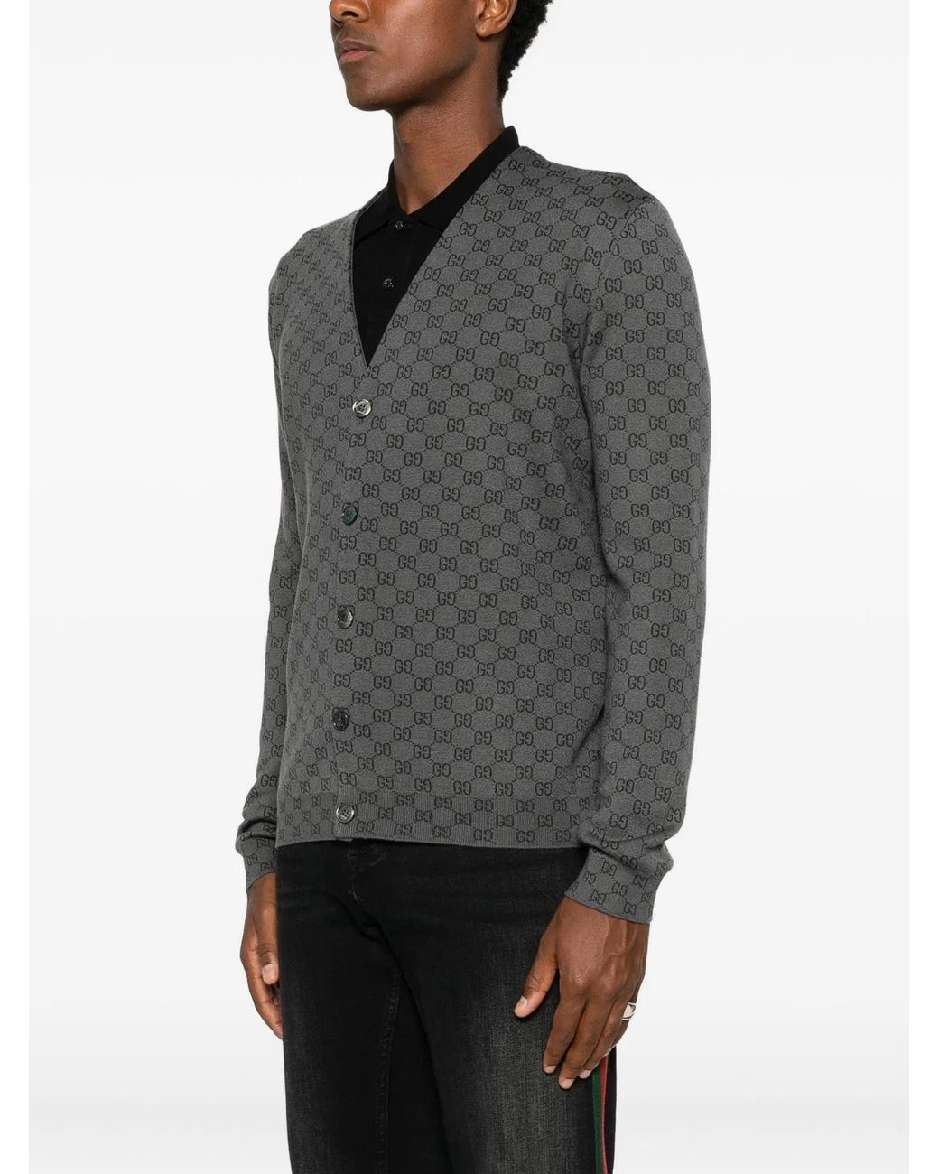 Gucci Gray Cardigan for men