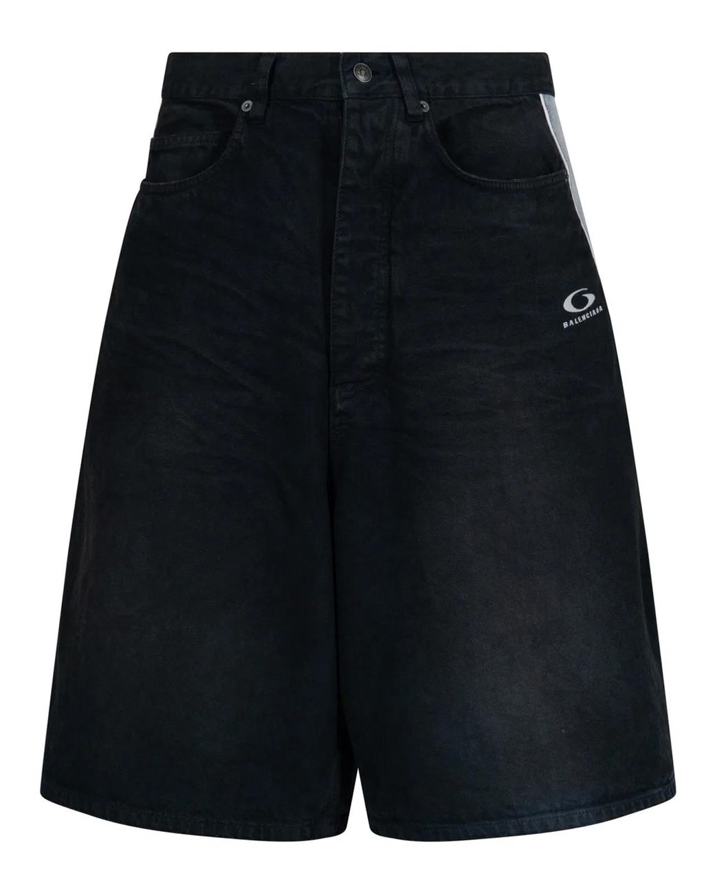 Balenciaga Blue Denim Bermuda Shorts for men