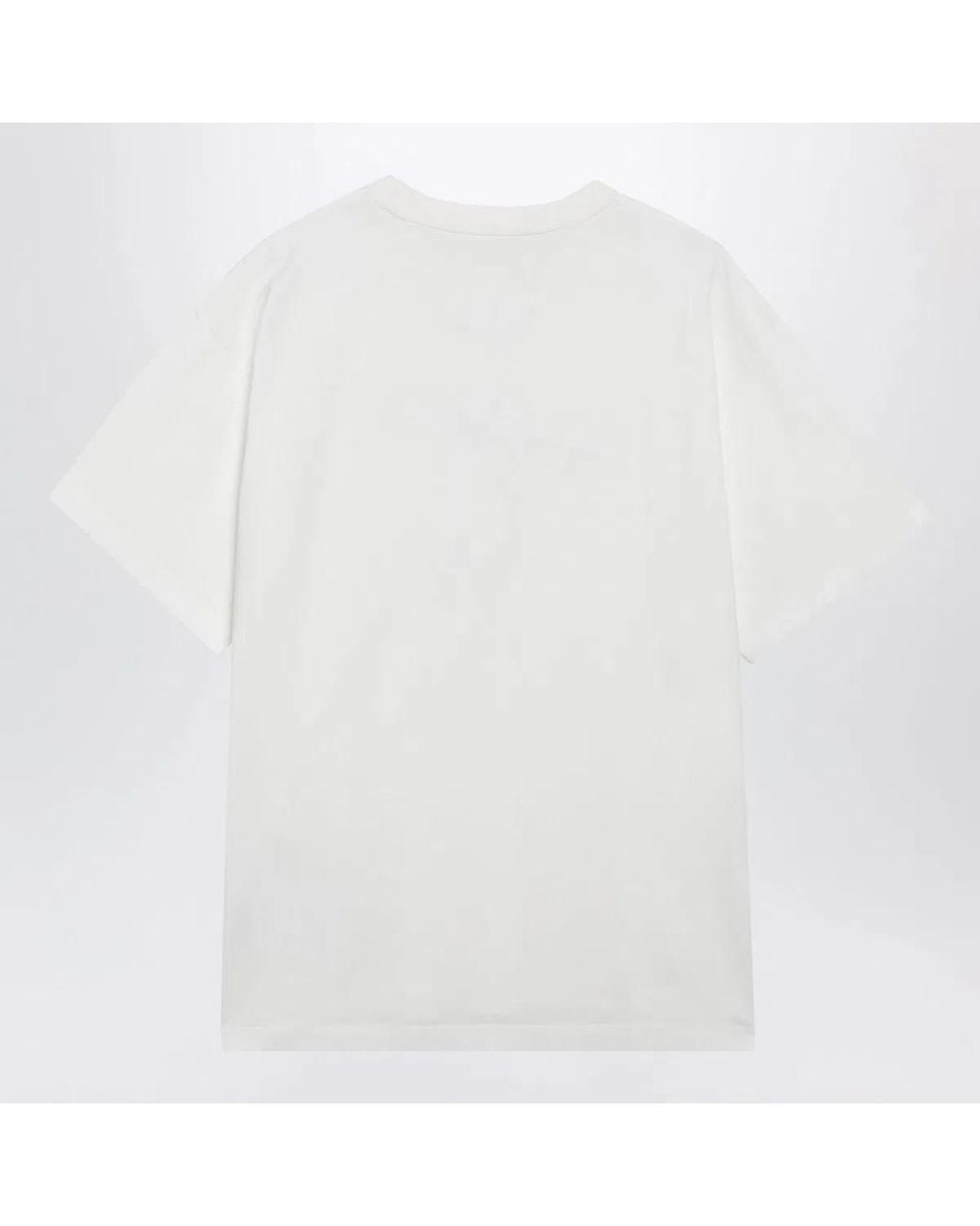 MM6 by Maison Margiela White Tshirt With Logo Print for men