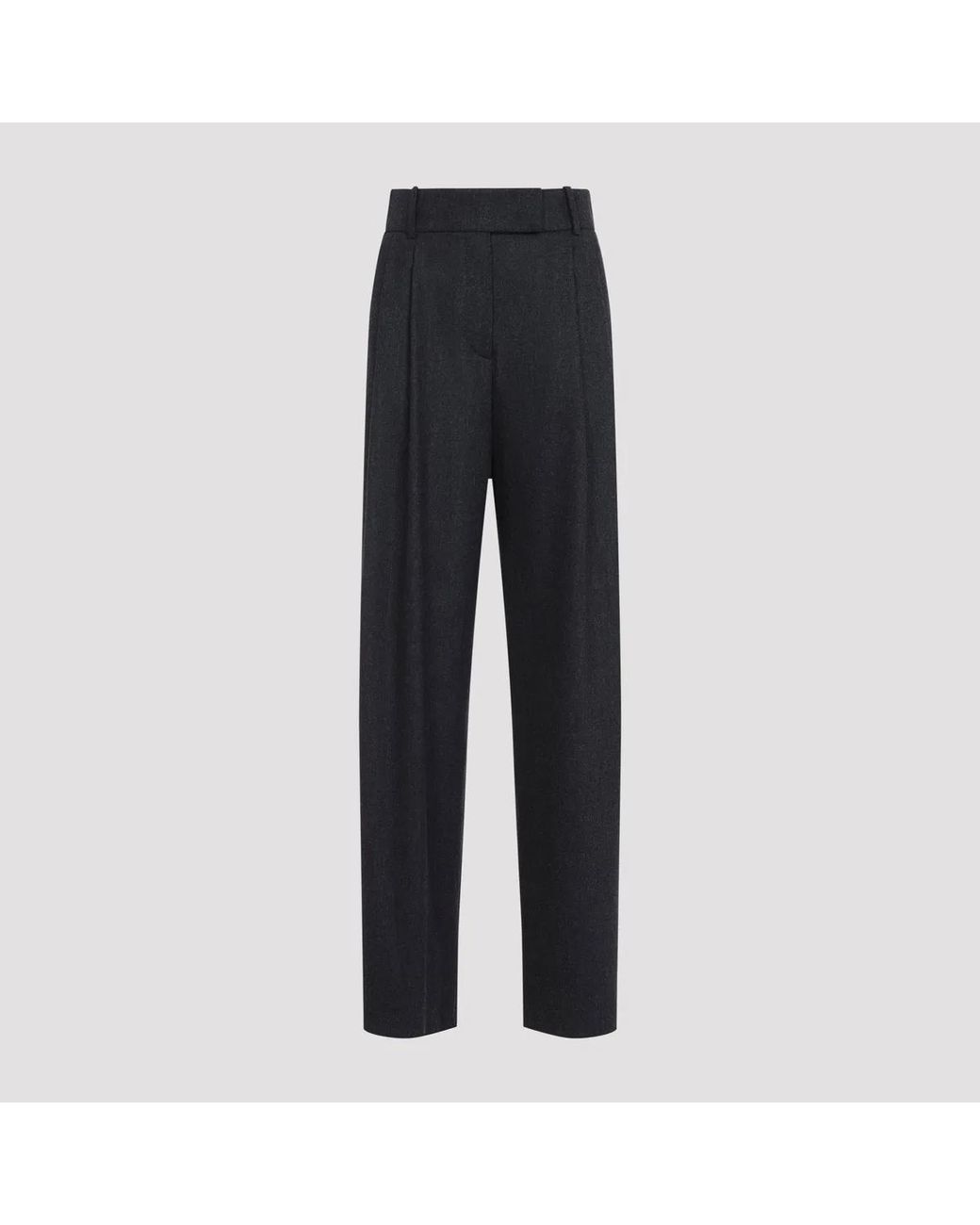 Giorgio Armani Black Swamp Wool Trousers