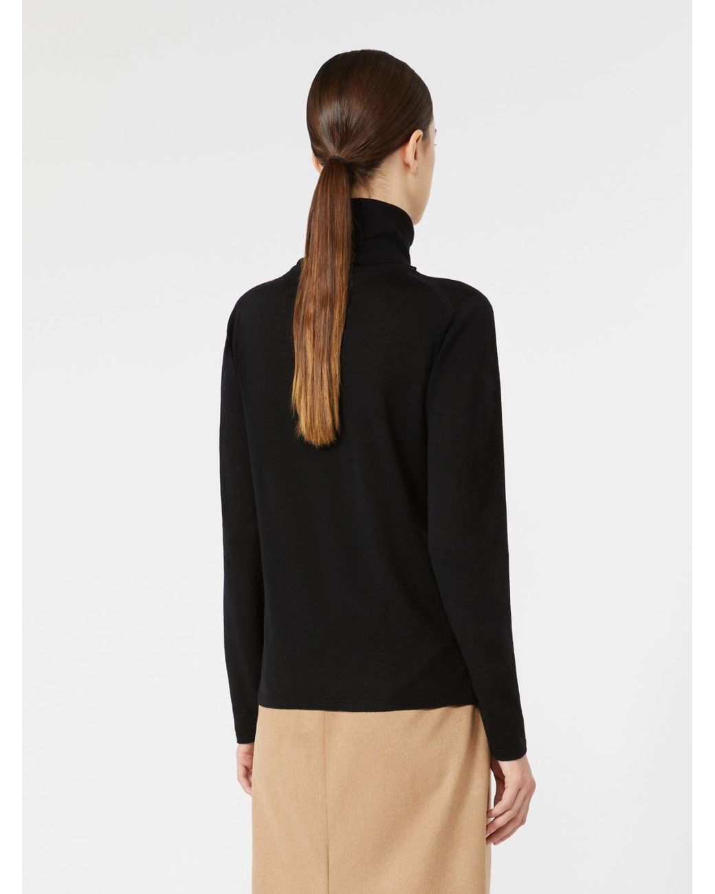 Max Mara Black Saluto Turtleneck
