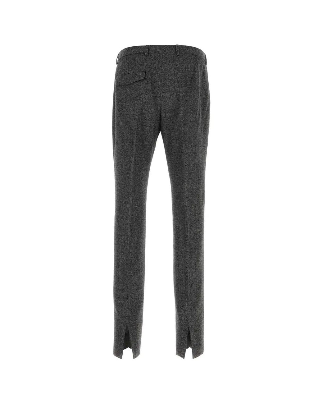 Gucci Black Slim Flat Front Pants for men