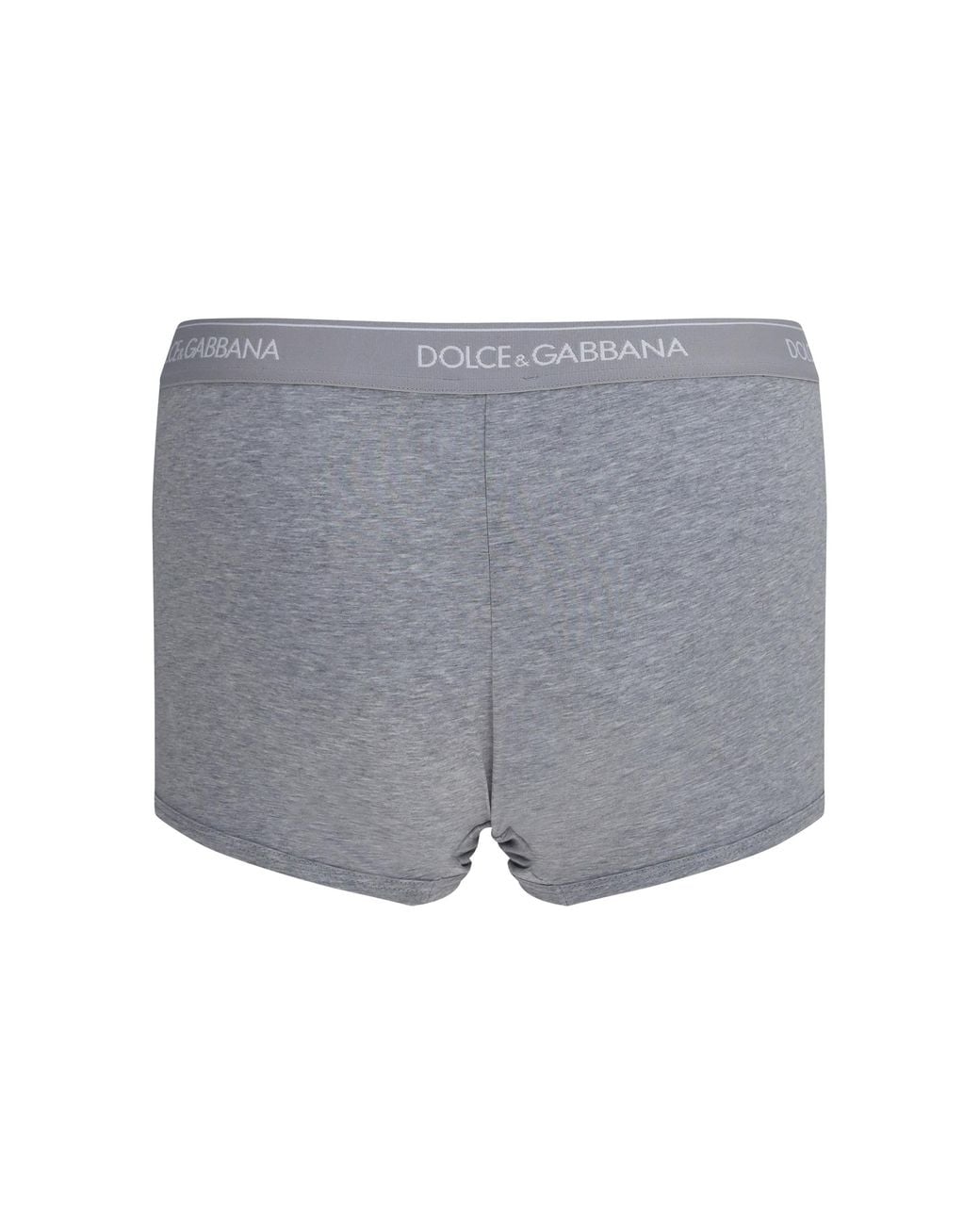 Dolce & Gabbana Gray Dolce & Gabbana Two-Pack Stretch Cotton Boxer Briefs for men