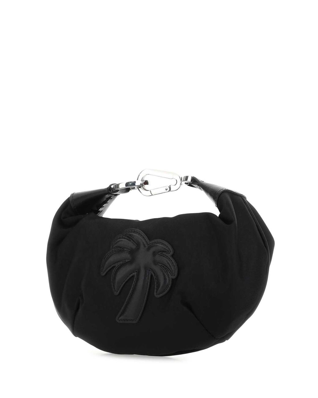 Palm Angels Black Fabric Big Palm Handbag for men