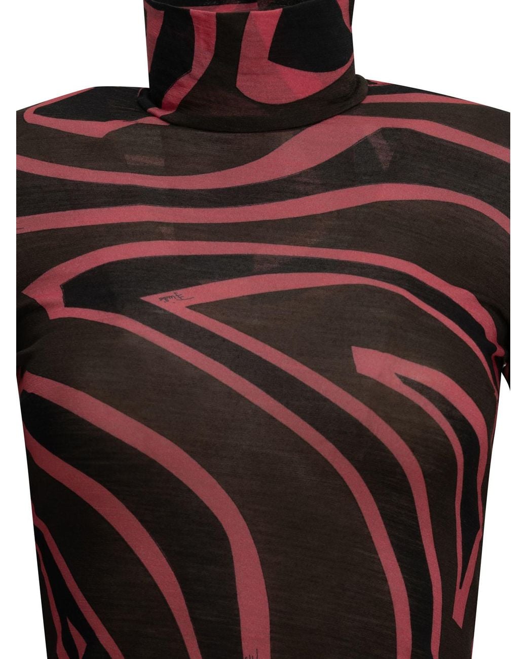 Emilio Pucci Brown "Labirinto" Casual Top