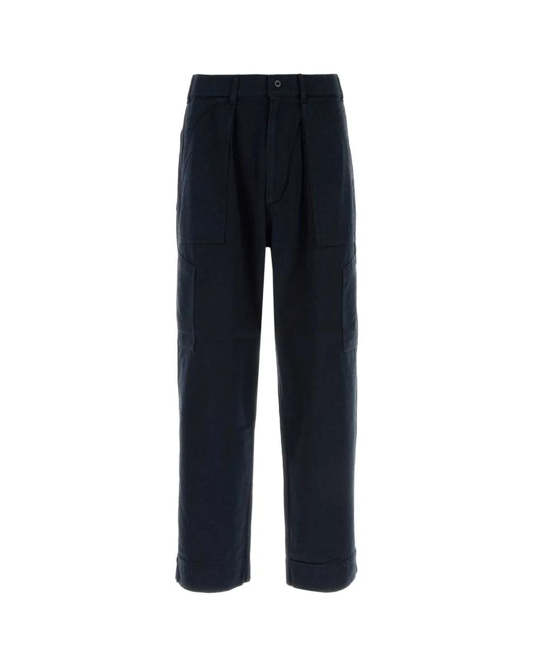 Nanamica Blue Silk Nep Cotton Twill Deck Pants for men