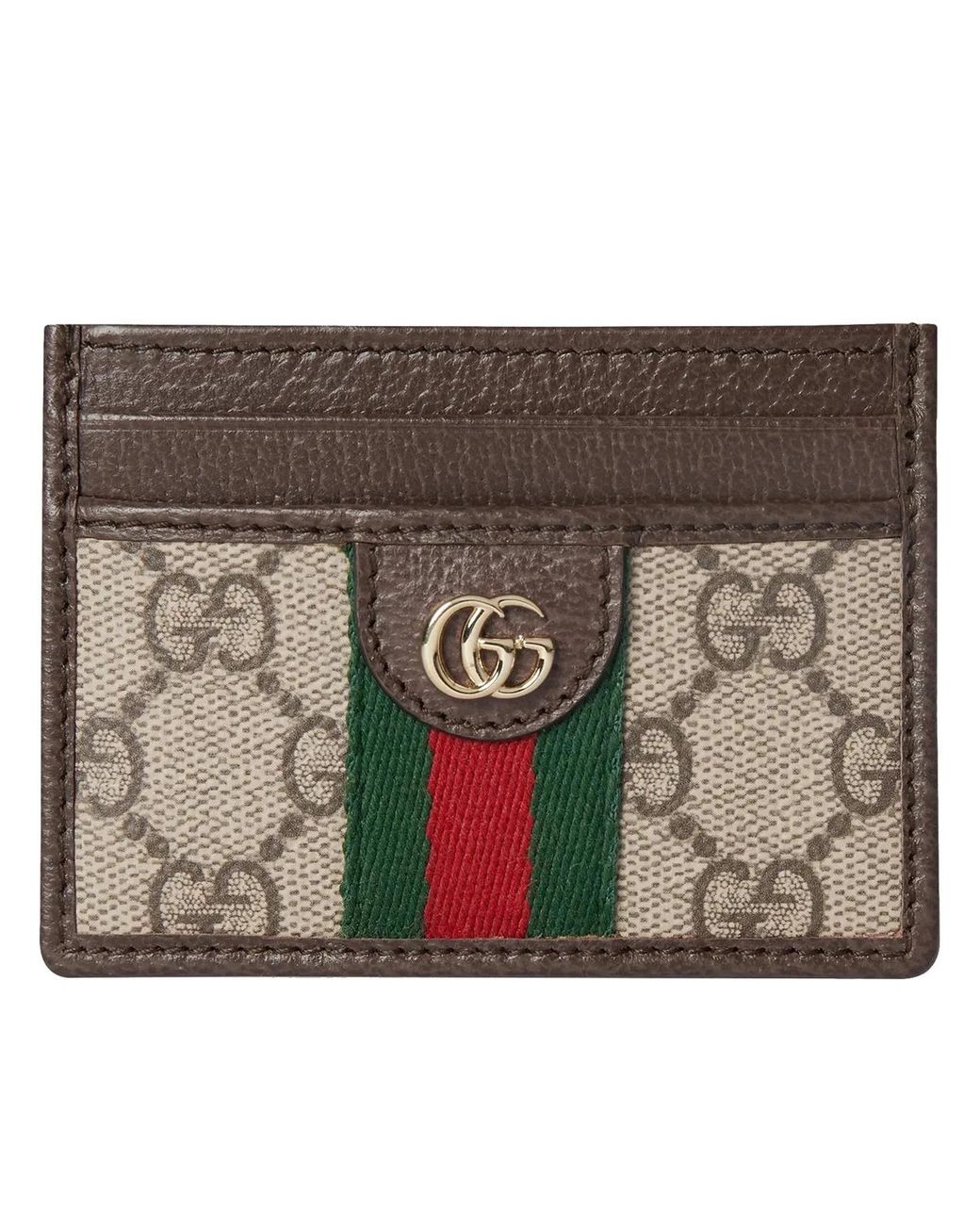 Gucci Brown Ophidia Card Holder