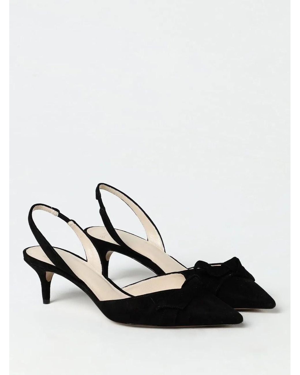 Alexandre Birman Black Calc-Fsb Suede