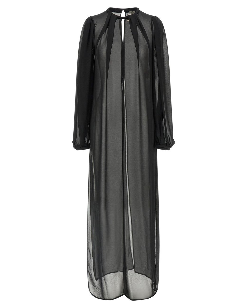 Elisabetta Franchi Black Georgette Jacket