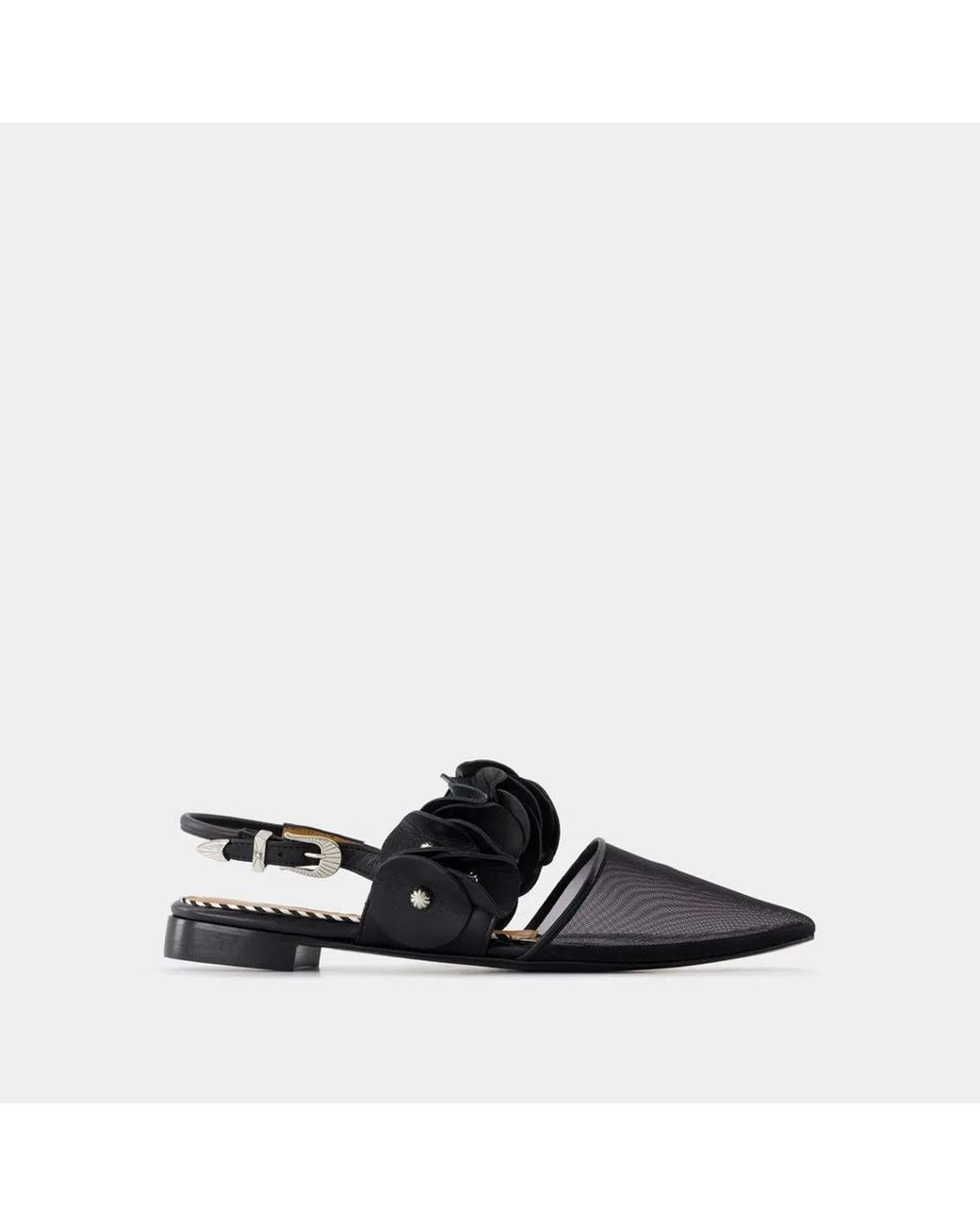 Toga Black Slingbacks Aj1398
