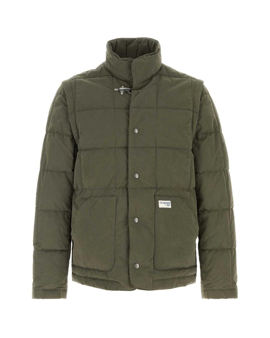 Fay Green Down Flex Gear Jacket Archive for men