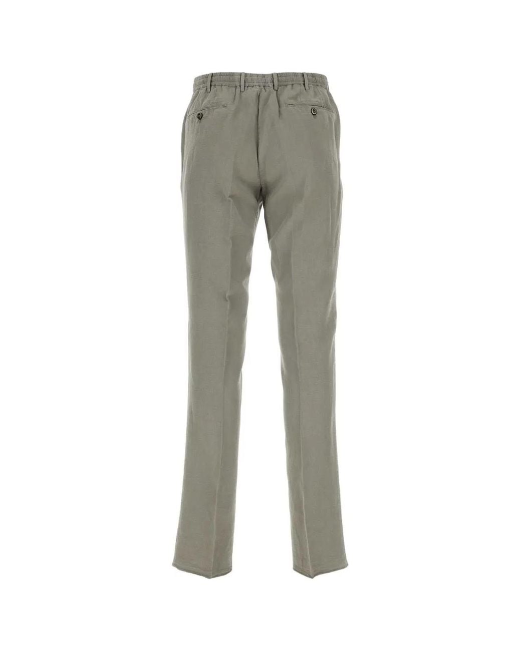 PT Torino Gray Lyocell Blend Pant for men