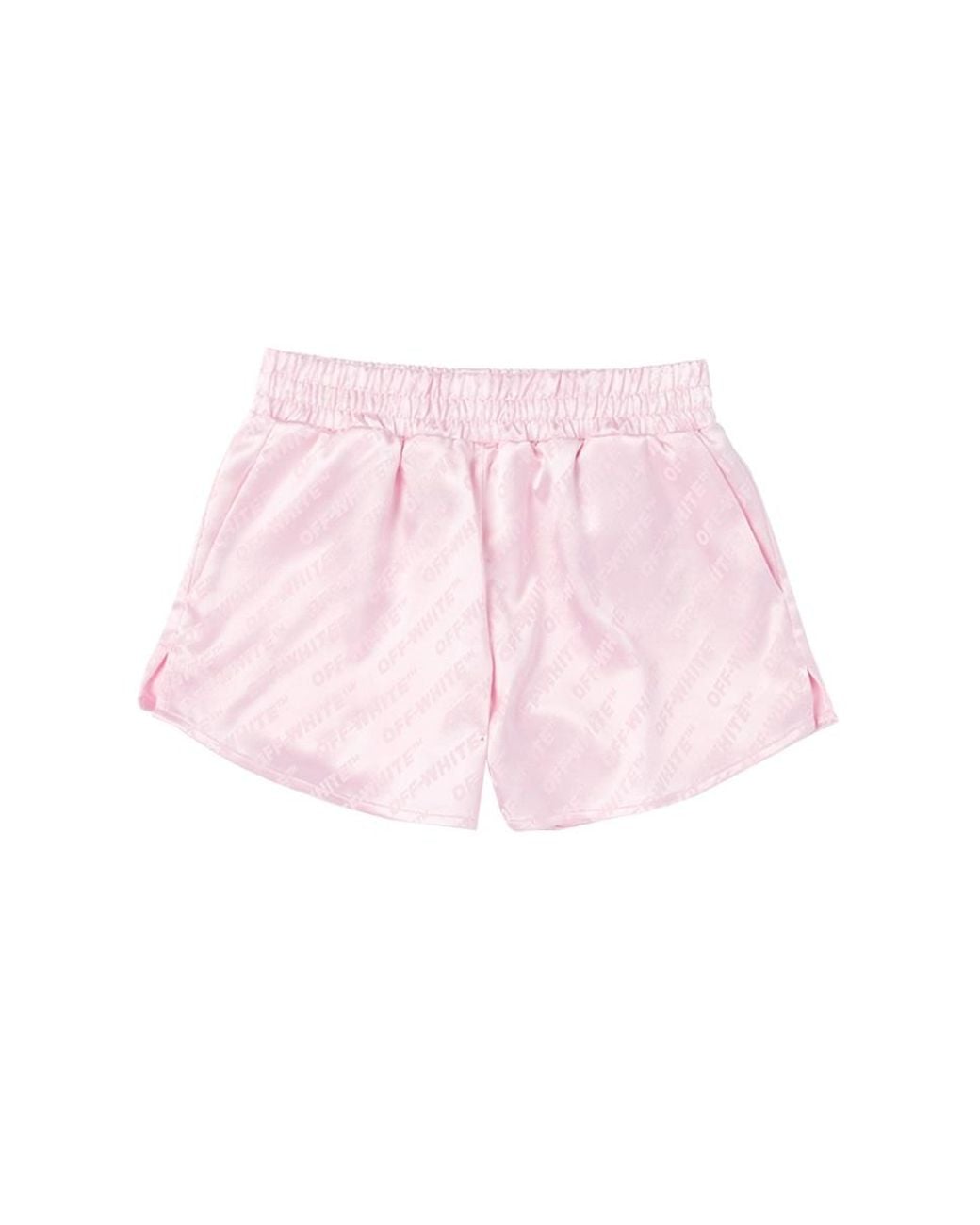 Off-White c/o Virgil Abloh Pink Jacq Off Satin Short