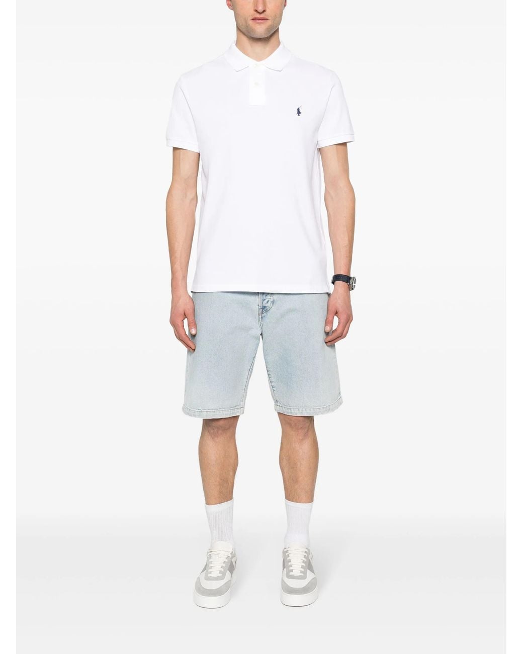 Polo Ralph Lauren White Polo Slim-Fit for men
