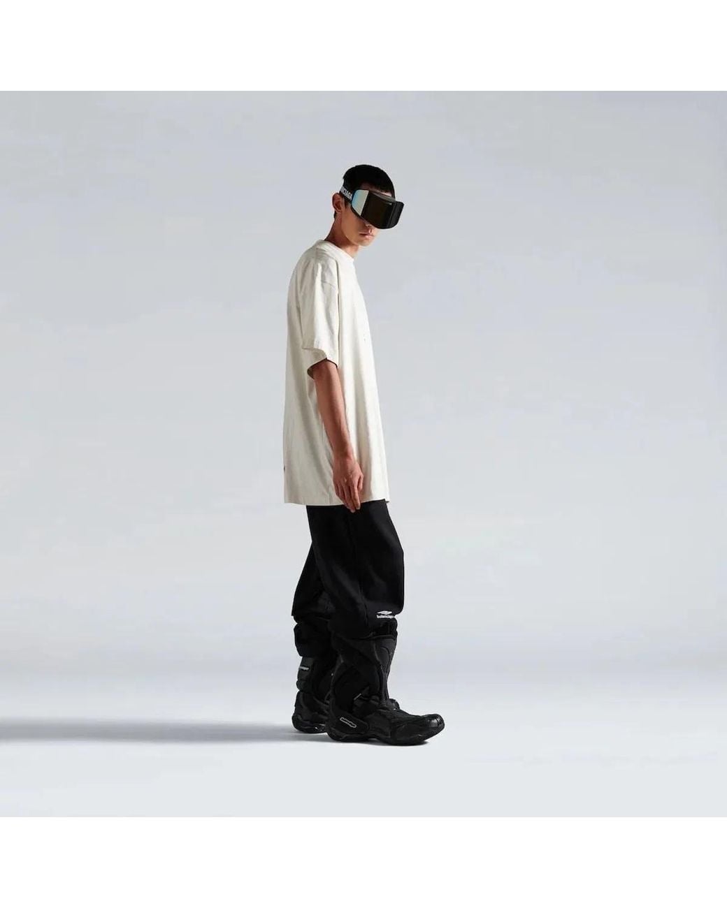 Balenciaga White Oversized Tshirt for men