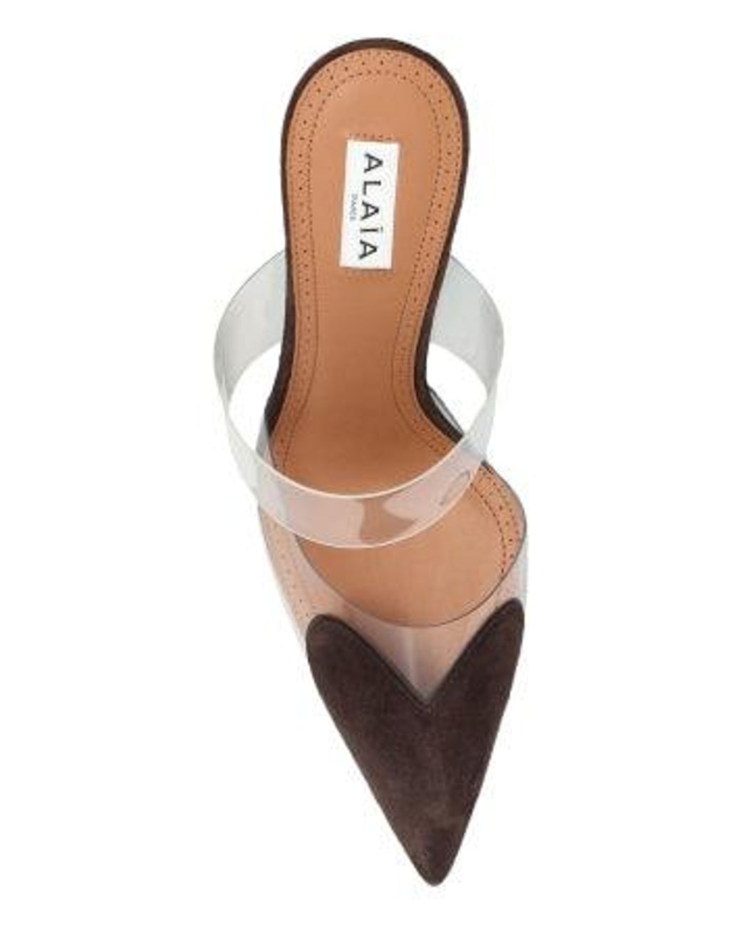 Alaïa Black Suede Wedge Slides
