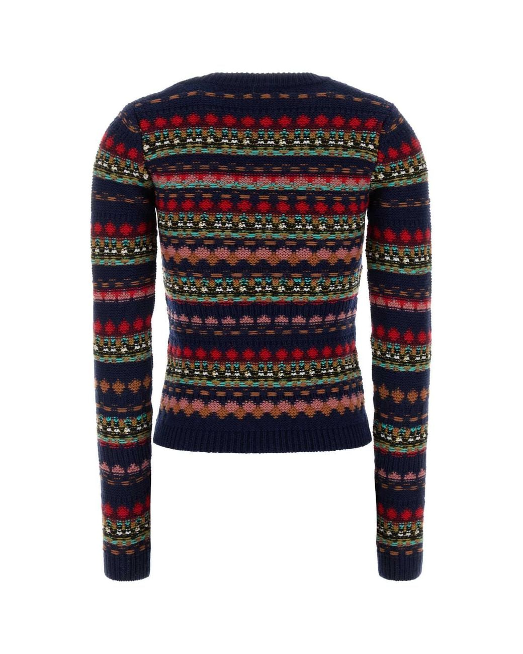 Dries Van Noten Black Embroidered Wool Sweater