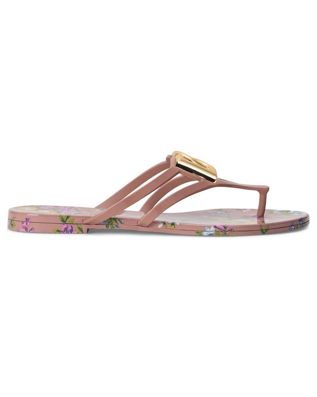 Dolce & Gabbana Multicolor Dolce & Gabbana Rubber Slide With Logo