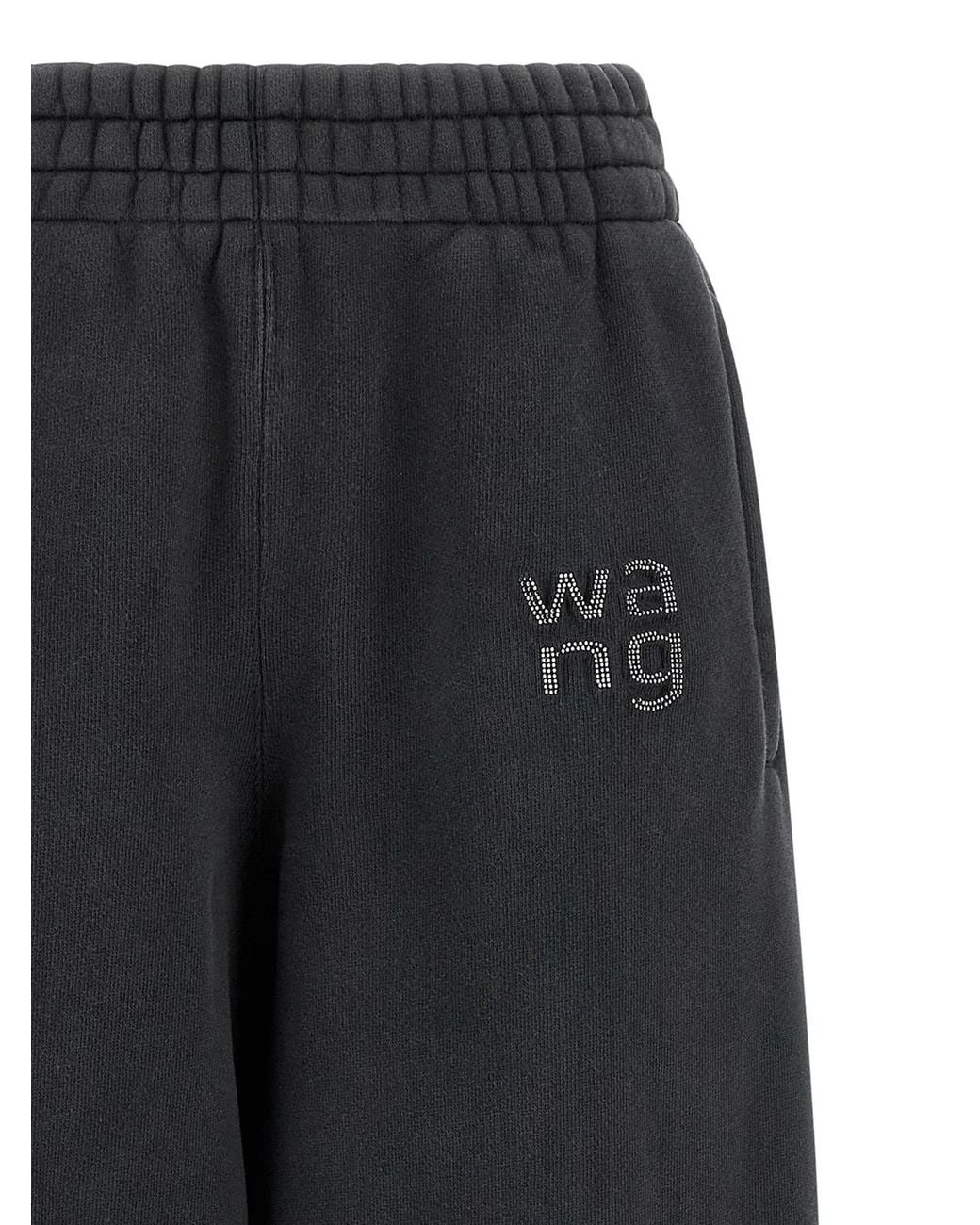 T By Alexander Wang Black Cotton Joggers (Workout Pants)