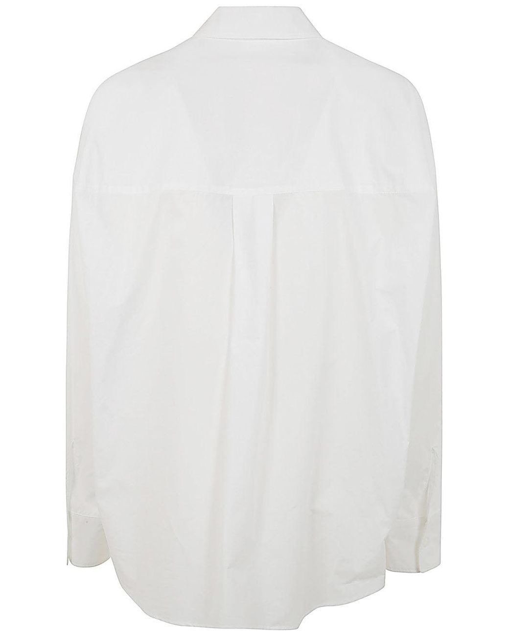 P.A.R.O.S.H. White Sequin Embellished Shirt