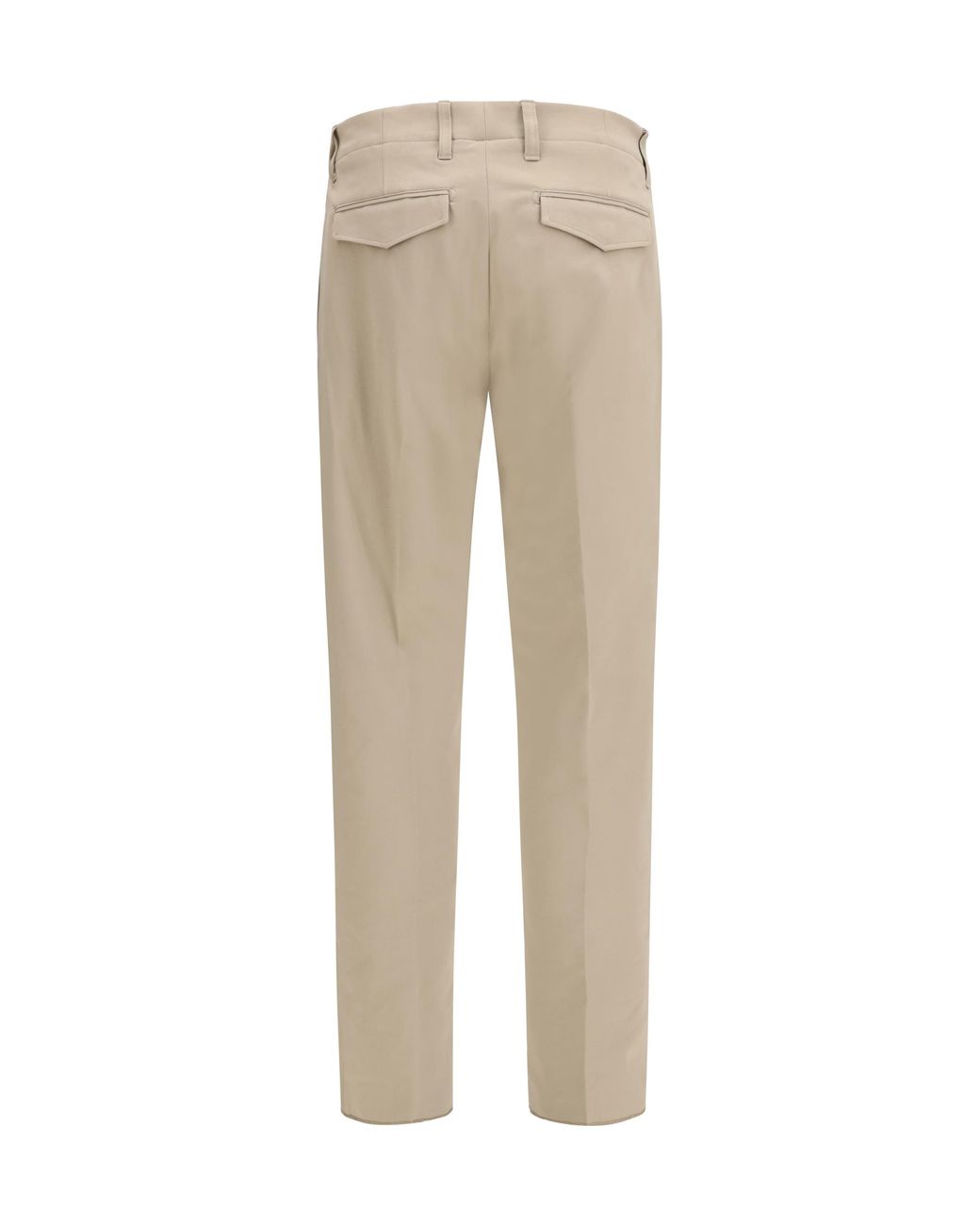 Lardini Natural Cotton Pants Cotton; Elastane for men