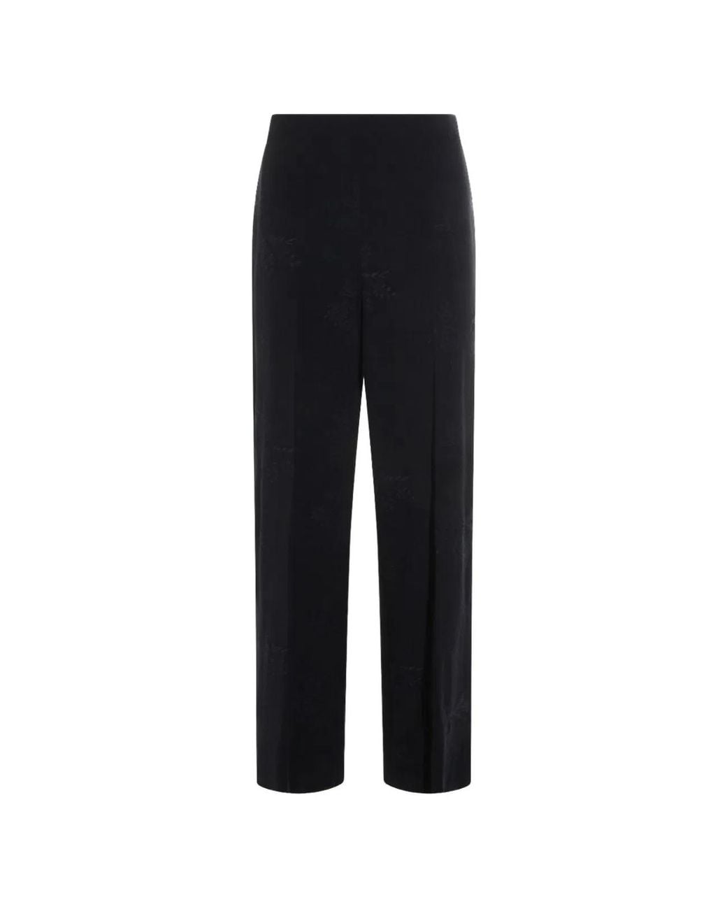 Twinset Black Polyester Viscose Elastane Trousers