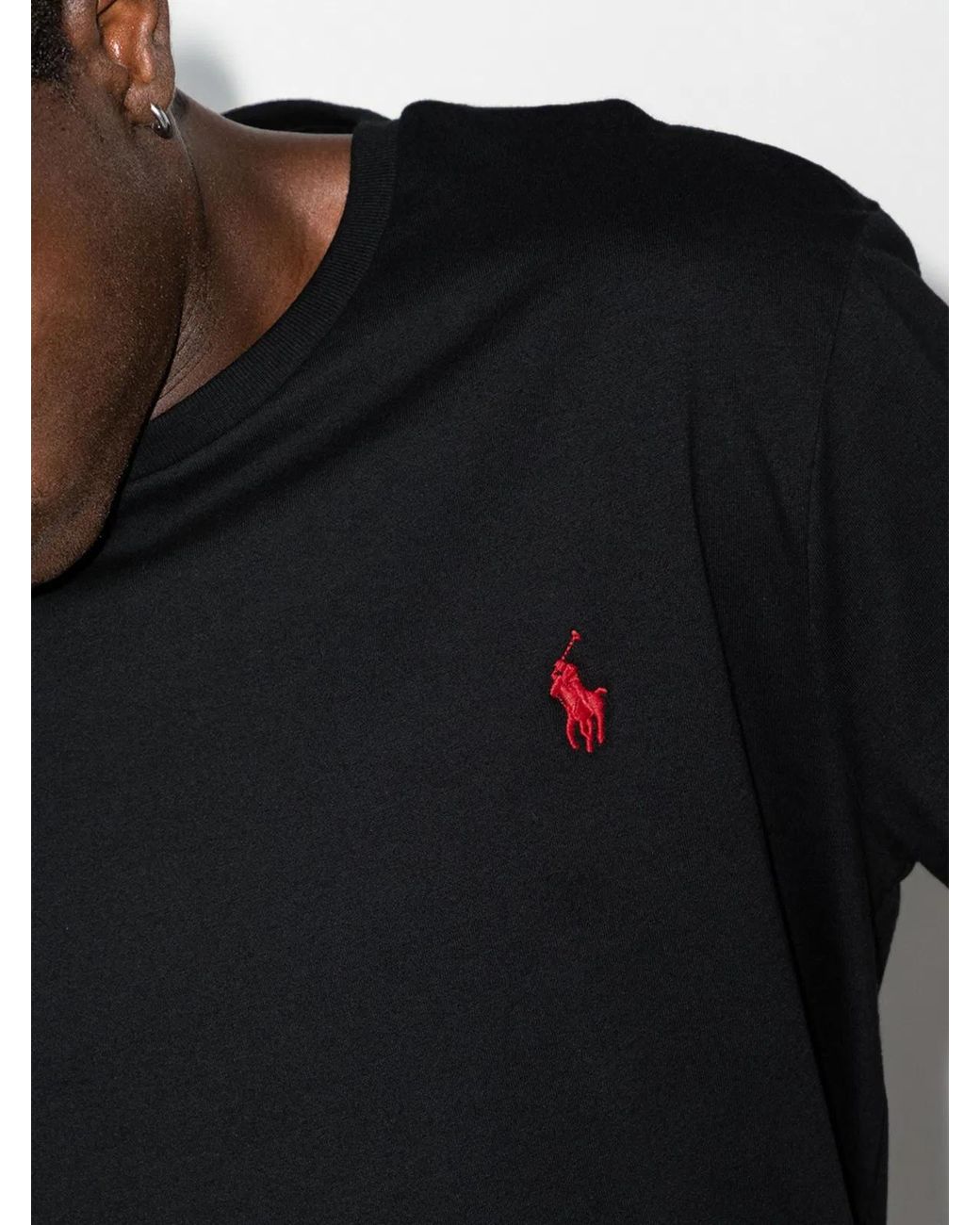 Polo Ralph Lauren Black Cotton T-Shirt for men