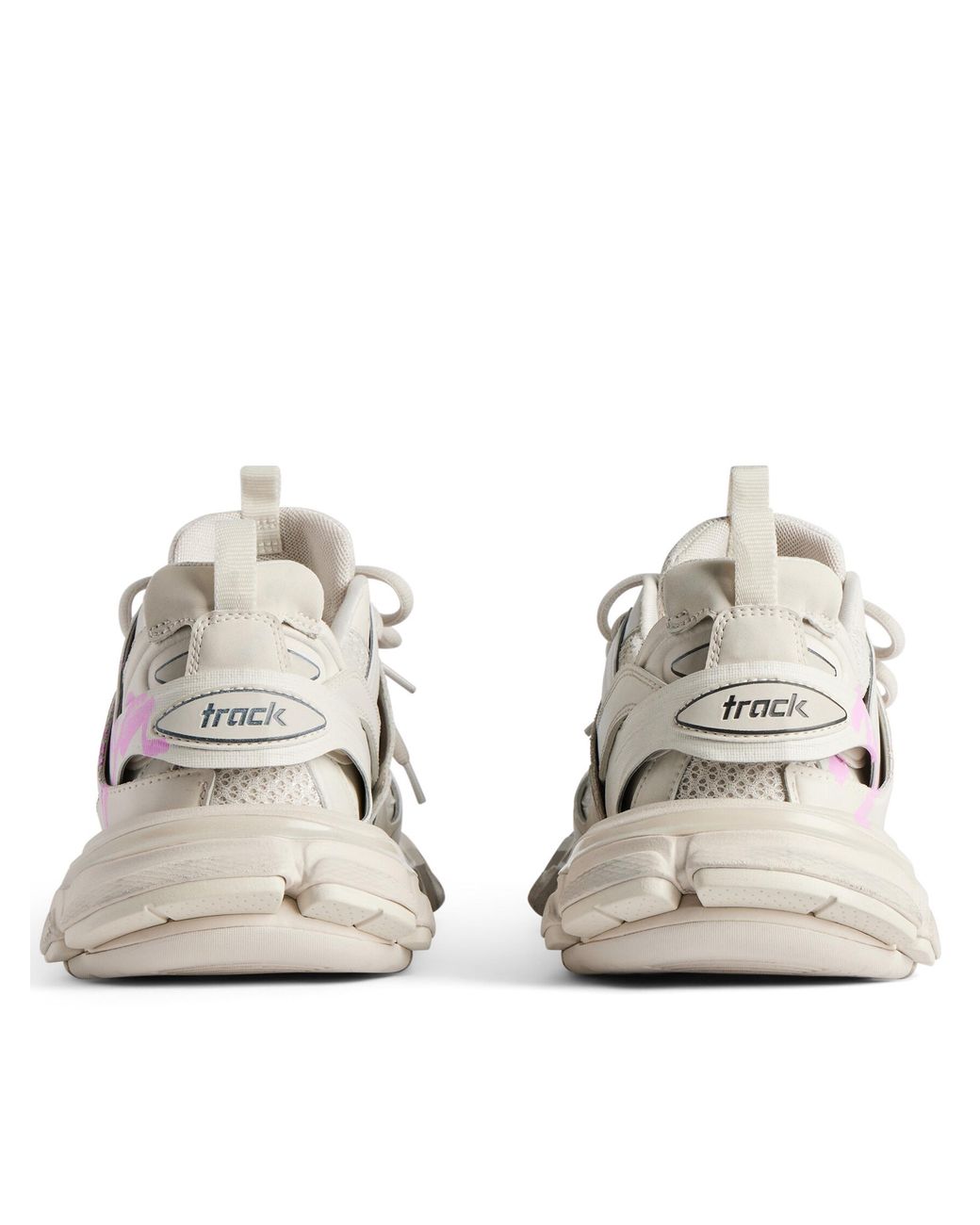 Balenciaga Pink Track Signature Sneaker