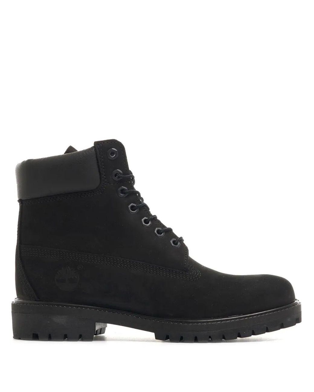 Timberland Black Premium 6 Inch Lace Up Waterproof" Boot
