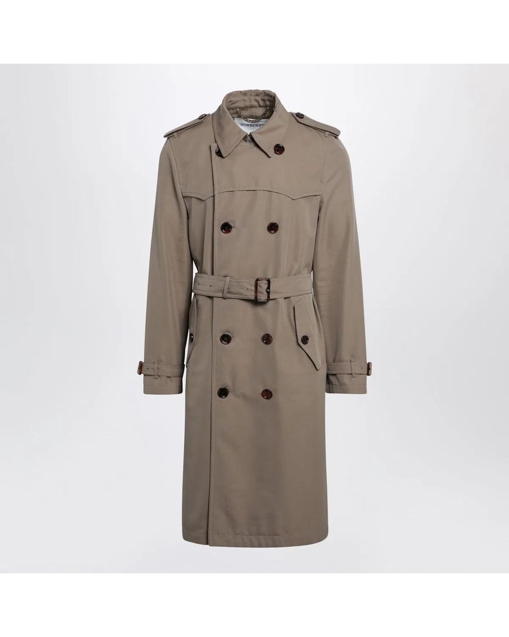Burberry Brown Short Foxfield Trench Coat for men