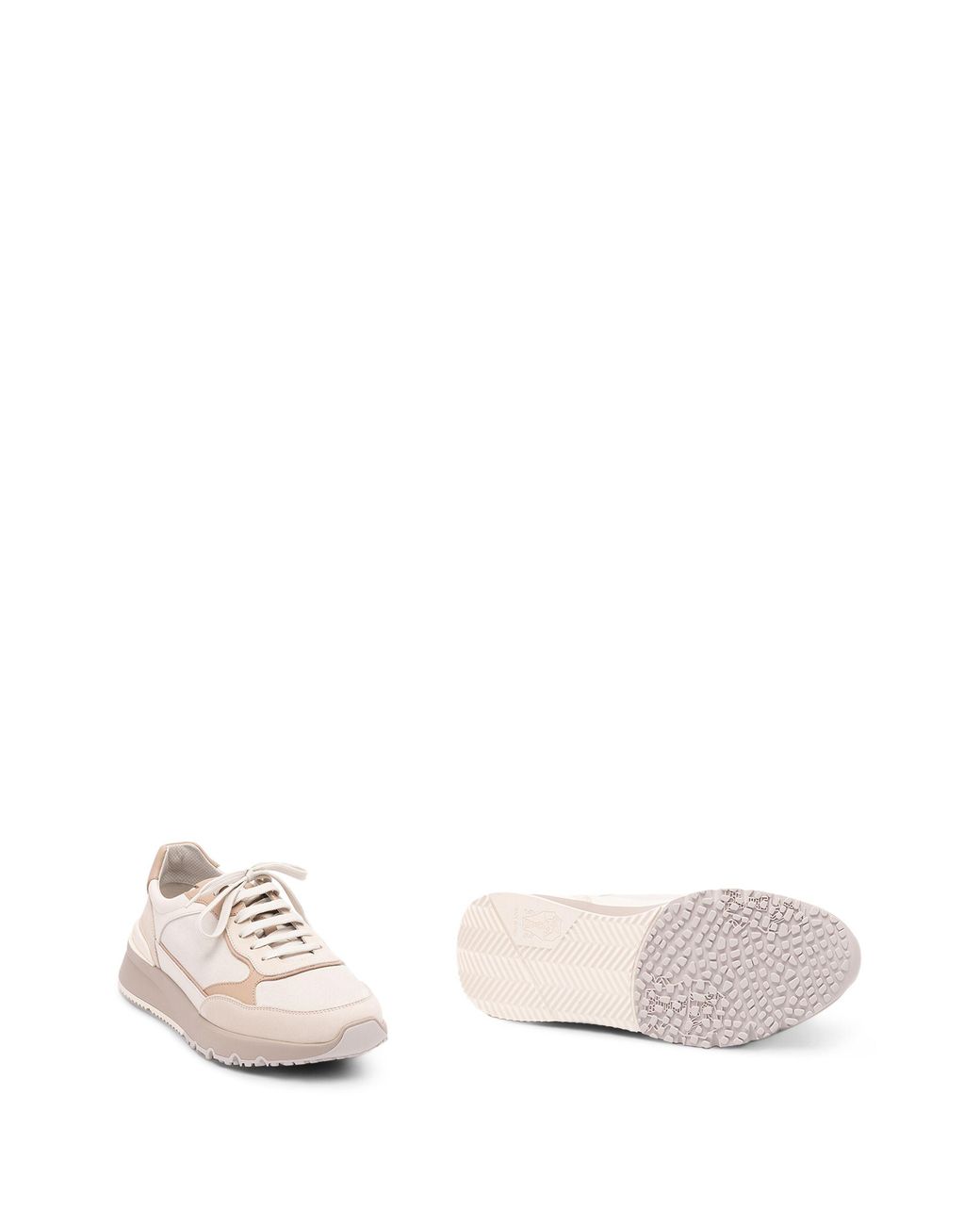 Brunello Cucinelli Pink Nubuck And Suede Sneakers for men