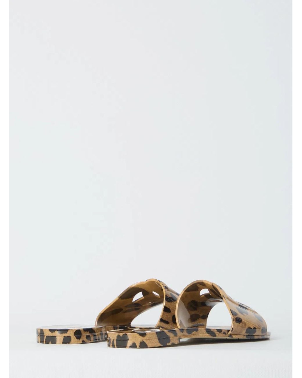 Dolce & Gabbana White Dolce & Gabbana Dg Logo Flat Sandals