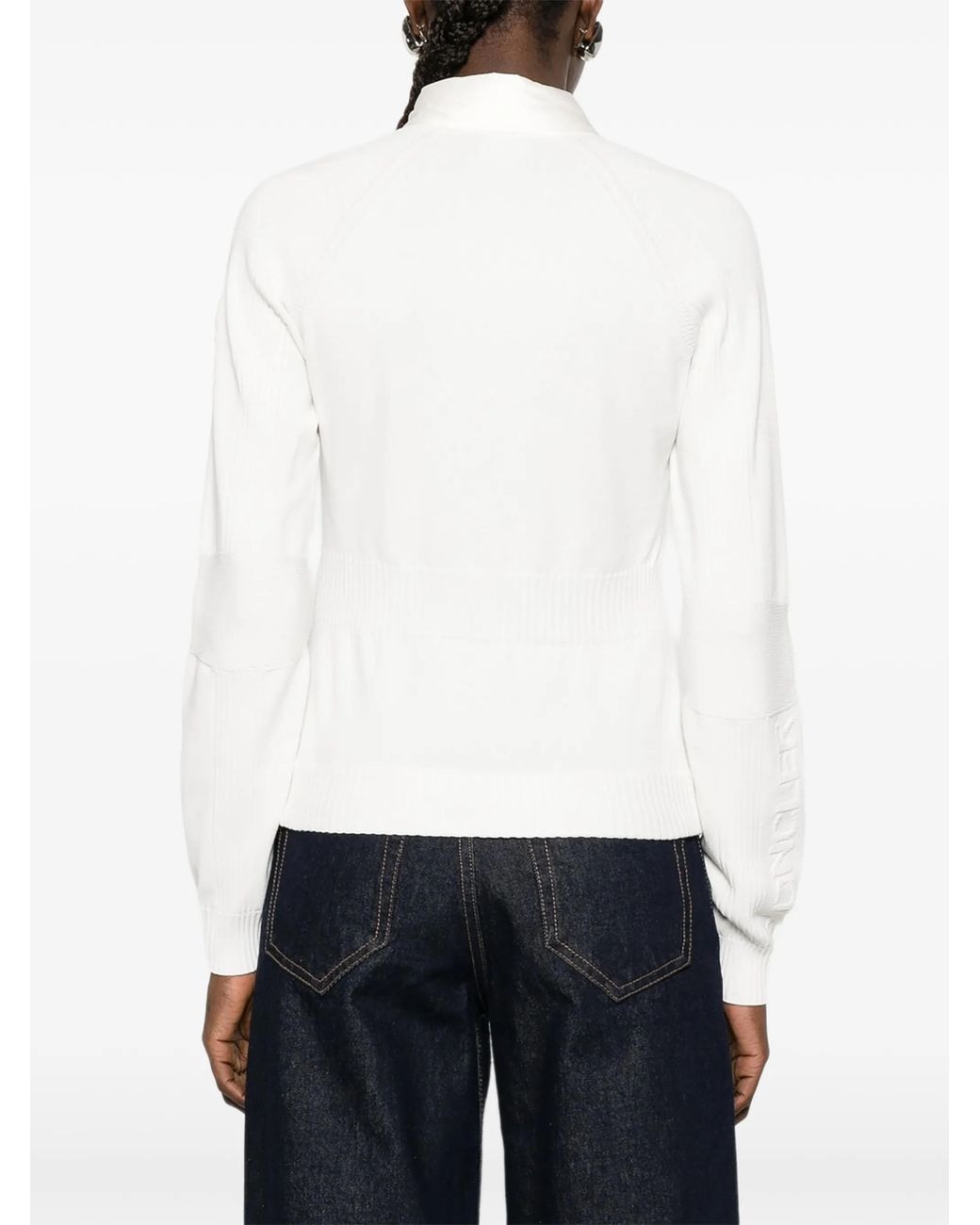 Moncler White Day-Namic Padded Cardigan
