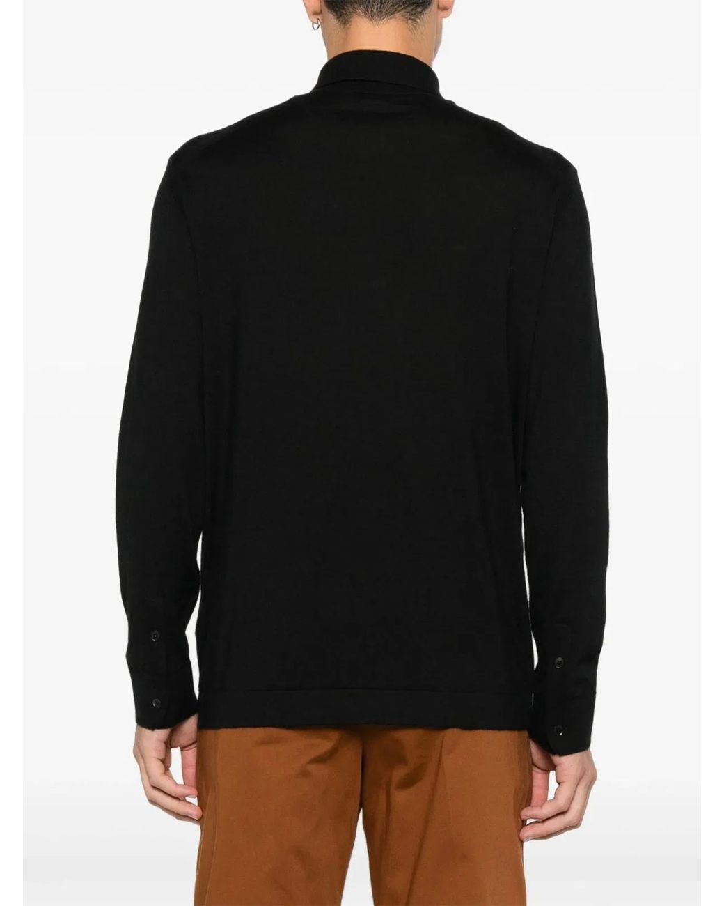 Zegna Black Cashmere Sweater for men