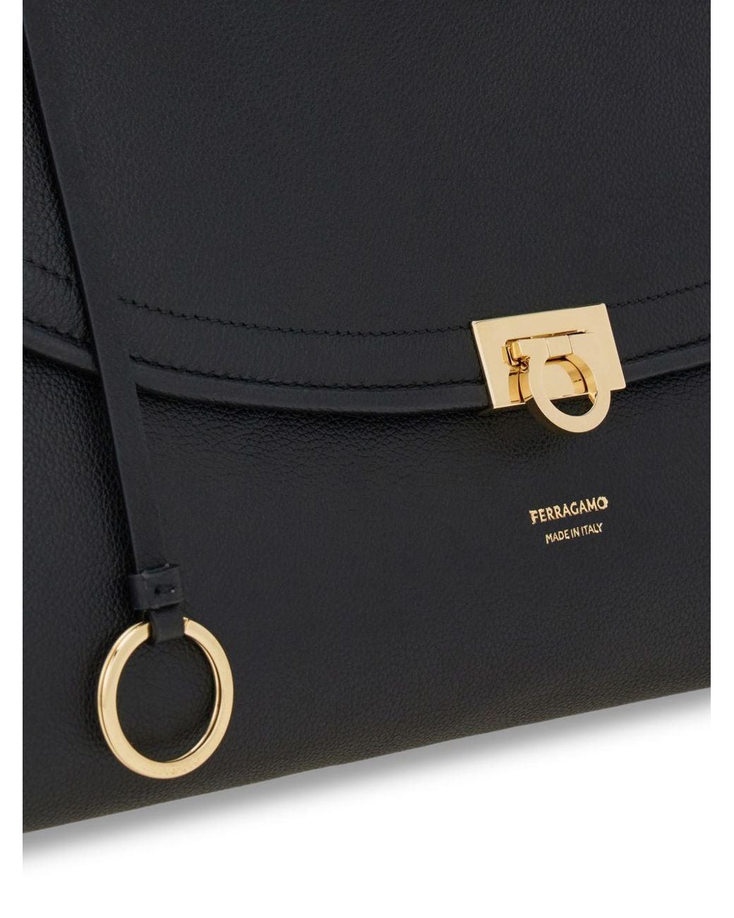 Ferragamo Black Sofia Shoulder Bag