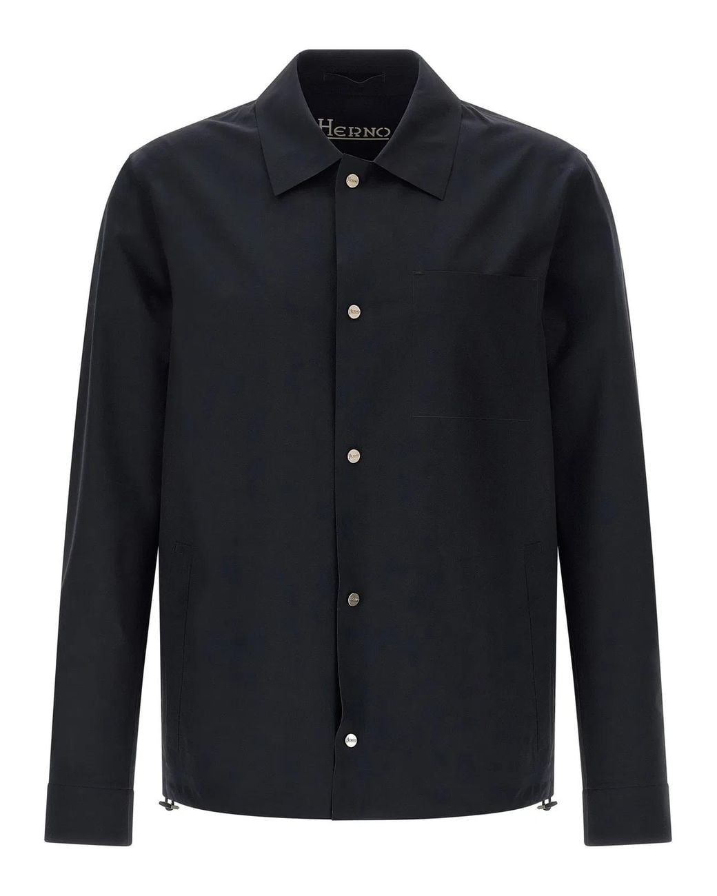Herno Blue Polyamide Shell Jacket for men