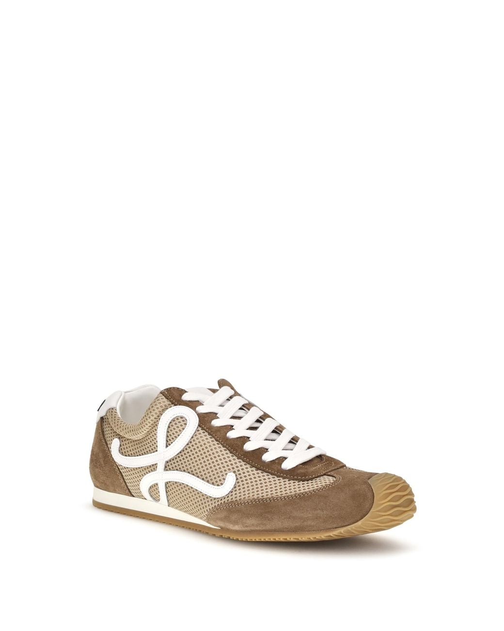 Loewe White Ballet Runner 2.0 Suede And Mesh Sneakers for men