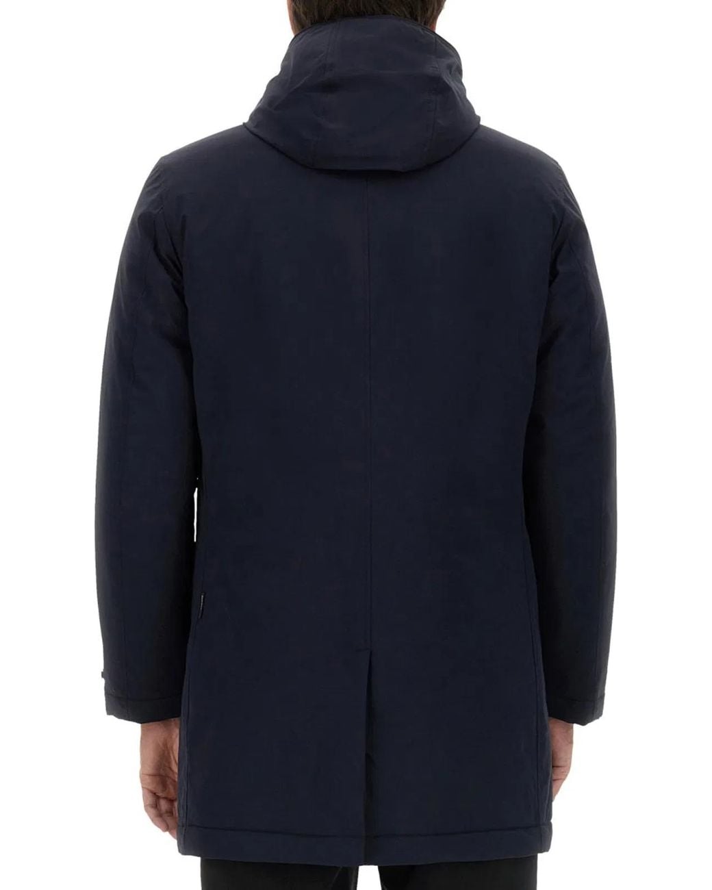 Woolrich Blue Nylon Jacket for men