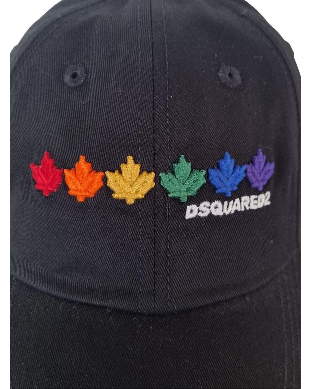 DSquared² Blue Leaf Logo Baseball Cap for men