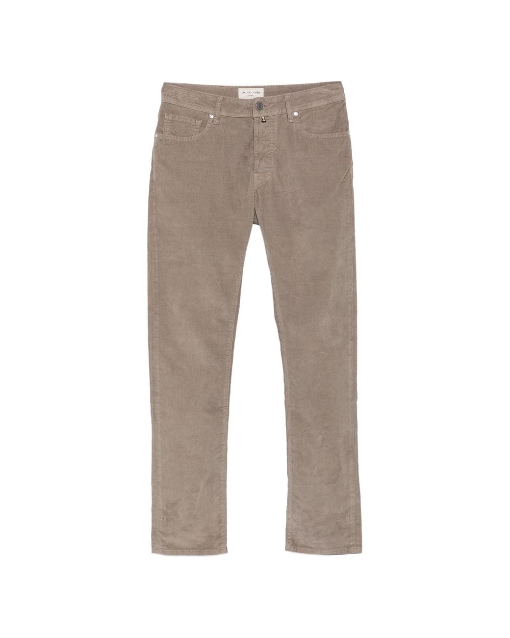 Jacob Cohen Gray Stretch Cotton Slim Trousers for men