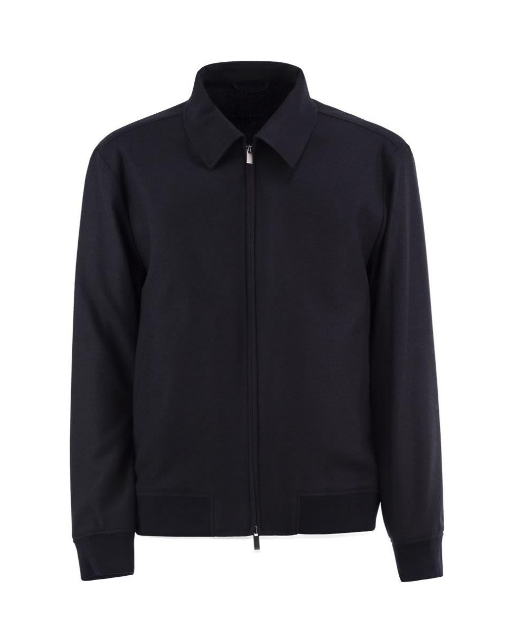 Boss Black Virgin Wool Blend Jacket With Zip for men