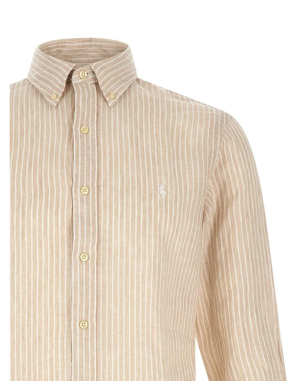 Polo Ralph Lauren White Striped Shirt for men