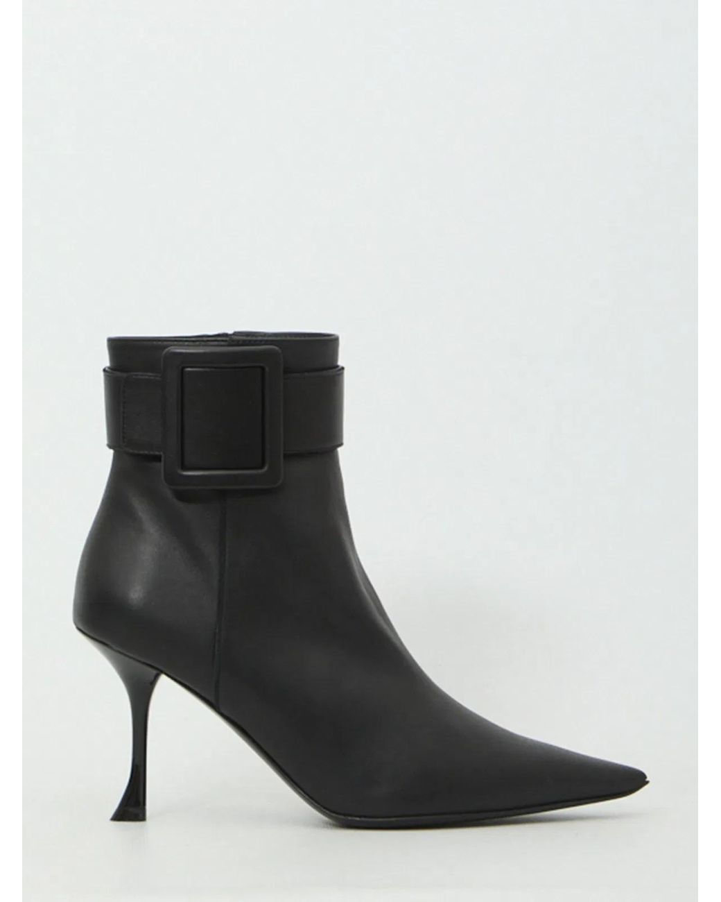 Roger Vivier Black Viv' Ville Booties
