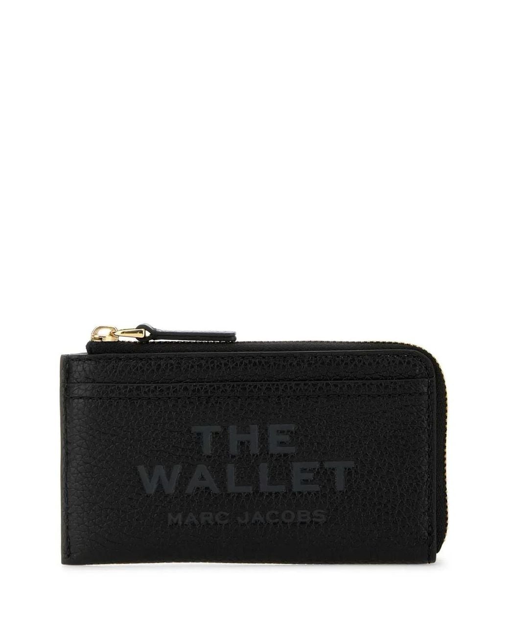 Marc Jacobs Black The Top Zip Multi Wallet Leather