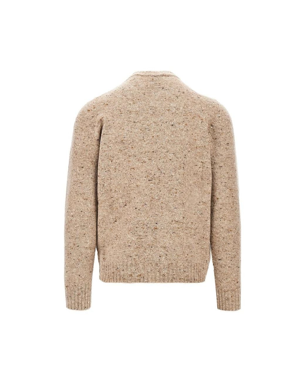 Drumohr Natural Wool And Cashmere Blend Knitted Sweater for men