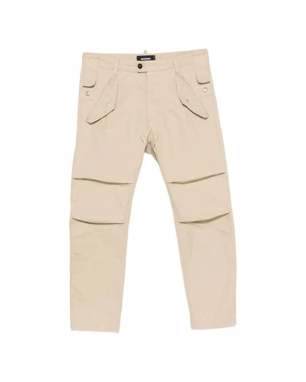 DSquared² Natural Flap-Pocket Trousers for men