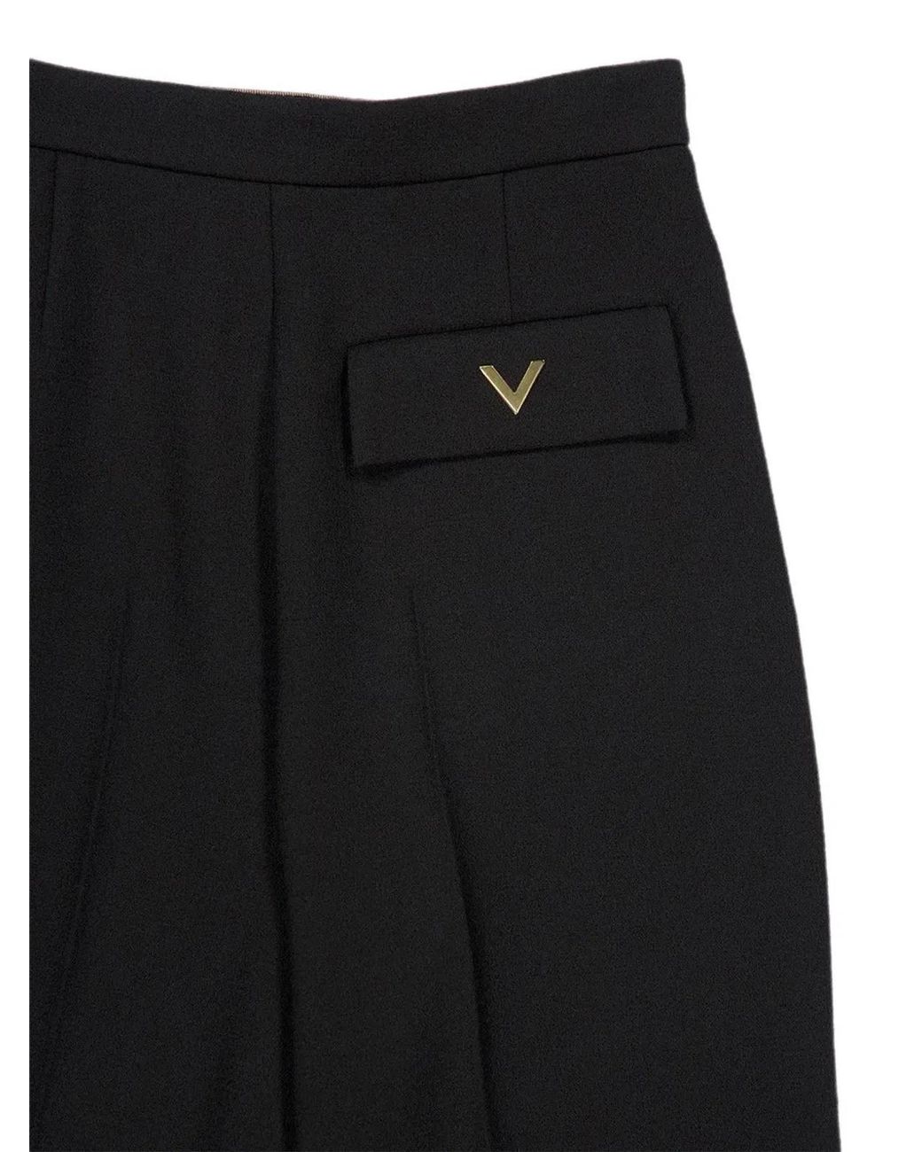 Valentino Garavani Black Bermuda Shorts